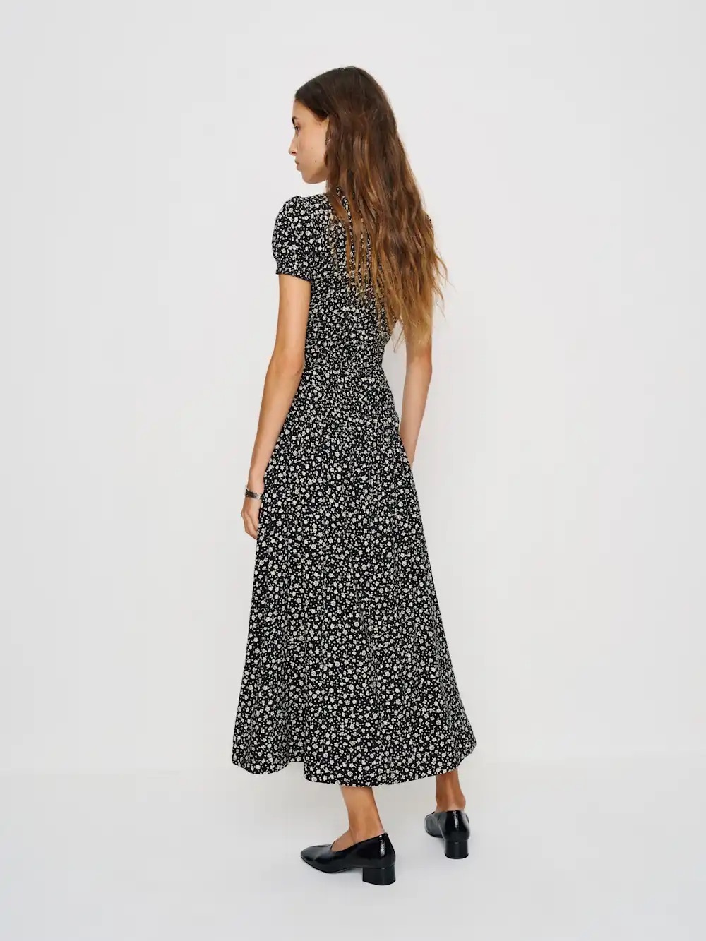 Reformation Kiria Dress Black - Size 4 - Picture 3 of 6